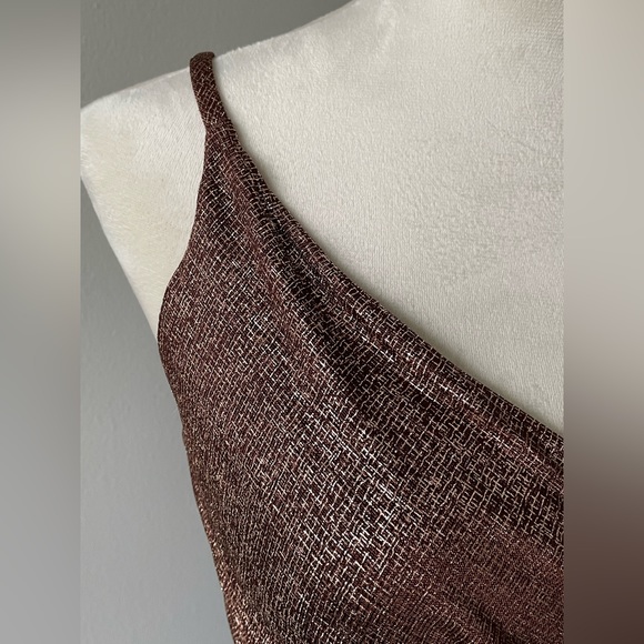 Zokai - Brown and Rose Gold Party Dress - Picture 2 of 11